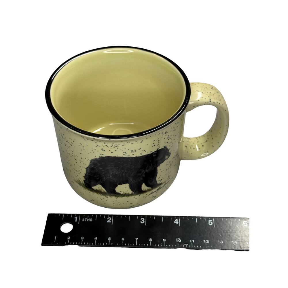 Design Impressions Black Bear Campfire Mug Wildlife Art Dann Jacobus 2004 - Picture 6 of 9